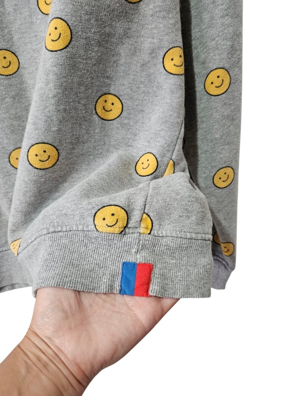 KULE Oversized Smile Crewneck Sweatshirt Organic Cotton S - Picture 11 of 13
